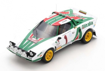18S535 Lancia Stratos HF No.1 Winner Rally Monte Carlo 1977 S. Munari - S. Maiga 1:18